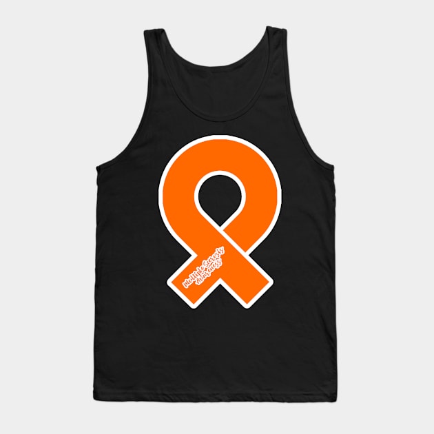 Multiple Sclerosis Awareness Ribbon Tank Top by Prints with Meaning